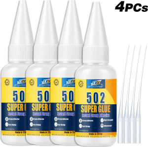 LOOLIFL | Keo Dán Siêu Dính 502 Khô Nhanh Chất Kết Dính Cyanoacrylate Độ Bám Dính Mạnh Dùng Cho Nhựa Kim Loại Gỗ Thủy Tinh Cao Su Da Keo Lỏng Trong Suốt 20g