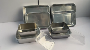304 Stainless Steel Fresh-keeping BoxSquare Lunch BoxLarge Capacity Fresh-keeping BoxStudent Bento BoxMicrowave Safe