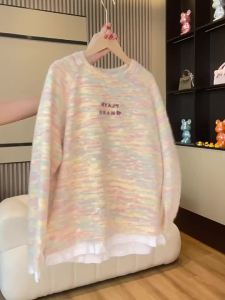 HEYINI | Áo Khoác Sweater Cổ Tròn Hai Lớp
