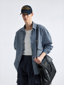 BODYDREAM | Casual Loose-fit Striped Shirt Men