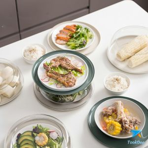 TookDee ฝาครอบจาน สไตล์ญี่ปุ่น ฝาครอบอาหาร ฝาชีเก็บอุณหภูมิร้อน เย็นIn sulation cover