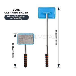SEAMETAL Car Windshield Defogging Clean Brush Scalable Long Handle Front Window Glass Cleaning Wiper Brushes Dust Removal Tool