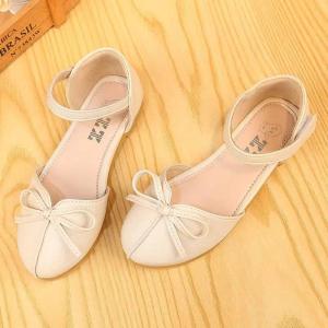 Princess Style Flat Bottom Sandals for Girls Summer Season Butterfly Knot Clog Shoes Universal Fit for Medium to Large Children