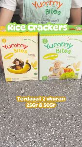 Yummy Bites Rice Crackers 25 GR Snack Baby/ Cemilan bayi