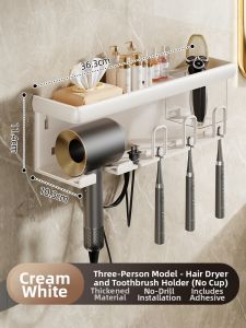 youqin | Suction Cup Bathroom Shelf