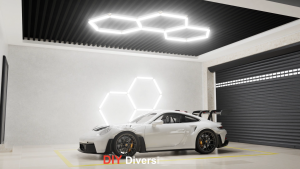 Honeycomb Hexagonal LED Light 220V Panel for Car Wash Auto Repair Garage Beauty Workstation Lighting