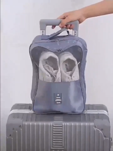 Travel Shoe Pouch Organizer Storage Bag Three Layers Shoe Organizer Shoe Bag Multifunction Waterproof Folding Storage High Capacity Pouch Organizer