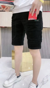 Summer Thin Corduroy Mens Shorts Trendy Versatile Casual Five-Quarter Length 2022 New Korean Style Sporty Pants with Pockets