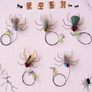 Feathered Cat Toy Replacement Head Small Crawling Insect Interactive Pet Supplies Cat Teaser Stick Feeder Accessories