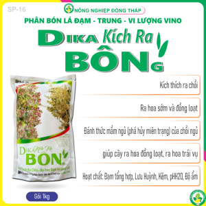 Phân Bón Lá Đạm-Trung-Vi Lượng VINO DIKA® Kích Ra BÔNG – Kích Thích Ra Chồi – Ra Hoa Sớm và Đồng Loạt (Gói 1Kg)