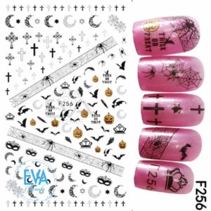 Dán Móng Tay 3D Nail Sticker Trang Trí Lễ Hội Ma Halloween Trick Treat F256 F257 F258