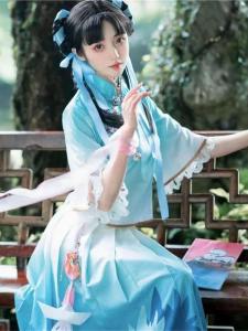 Halloween Wang Zhongqi Xi Shi Cosplay Costume Jiang Nan Republic Style Girl Game Graduation Clothes Full Cosplay Traditional Chinese Clothing