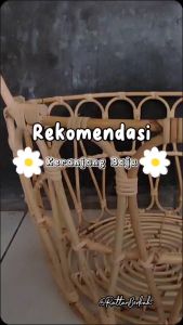 Keranjang laundry rotan