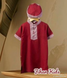 Jubah Aqiqah Bayi Laki-Laki Plus Peci Umur 0-5 Tahun / Stelan Baju Muslim Anak Terbaru