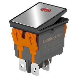 LANBOO | High-Quality Metal Rocker Switch 2-Position 4-Terminal Holding 16A