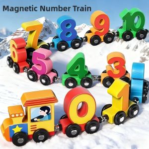 JIFANPAUL | Educational Magnetic Number Train Toy for Boys 3-6 Years Old