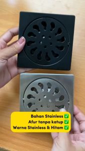 Flusso Floor Drain Saringan Got Kamar Mandi Stainless 4 Inch