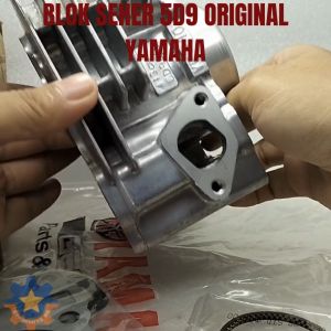 BLOK SEHER 5D9 YAMAHA VEGA ZR JUPITER Z NEW ROBOT KUALITAS ORISINIL ASLI YGP BELOK RING PISTON