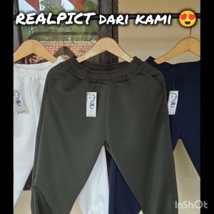 COD✔️JOGGER 7/8 Sebetis All Size L-XXL BB 48-70kg Saku Ada Tebal Melar Nyaman Celana Scuba Premium