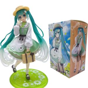 Bandai | Best selling Hatsune Miku Fashion Cartoon Handmade Pastoral PVC Movable Doll Model Toys Exquisite Ornamental Gifts
