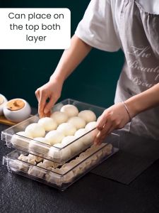 Space Saving Durable Refrigerator Organizer Drawer Type Food Storage Container for Fruits Vegetable Kitchen Organization