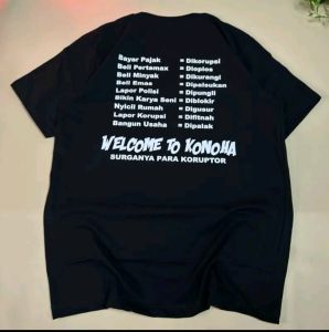 Kaos Bayar Pajak Dikorupsi Welcome to Konoha Bahan Catton Combad24s Tebal