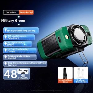 Portable Semiconductor Cooling Fan 2025 New Outdoor Waist-Hanging Mini Air Conditioner for High Temperature Work Site USB Powered