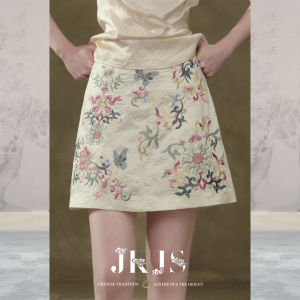JK&JS | Silk Golden Skinned Short Sleeve Shirt Jacket Womens New Chinese Style 24 Momme