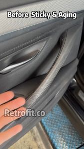 🇲🇾 2010-2017 RHD BMW 5 Series F10 Driver Inner Door Handle Set Door Handle Panel Cover Carbon Fiber BMW F10 F11 F18 Inner Door Pull Handle Panel 520i 523i 525i 宝马5系 内门把手