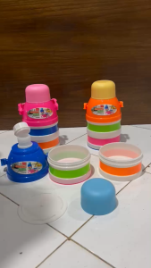 RTG BOTOL SANATA 0109-2 / Rantang Bekal Anak Susun Bentuk Botol Minum Sanata