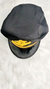 Pilot Flight Attendant Cap Career Costume Accessory Hat For Kids Boy Girl Career Day Guidance Performance