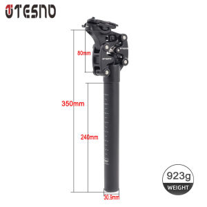 Cốt Yên Xe Đạp Hợp Kim Nhôm Đa Năng Dài 350mm Tương Thích Với Đường Kính 27.2mm/30.9mm/31.6mm Dành Cho Xe Đạp Leo Núi
