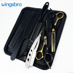 Hairdressing Scissors Set 6 Inch Hair Thinning Scissors Hair Cutting Styling Accessories Tools Kit For Barber