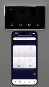 สวิตช์ไฟ อัจฉริยะ Smart LED Display Touch Switch WiFi Zigbee หน้าจอสัมผัส ควบคุมผ่านแอป Tuya Smart Life ดีไซน์พรีเมียม
