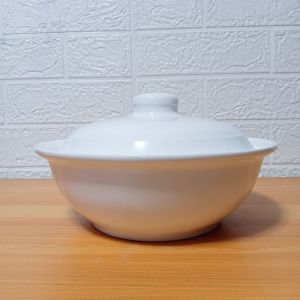 1 PIECE CERAMIC SERVING BOWL with COVER 9" SIZE / microwaveable