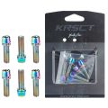 Krsct, Ốc Vít Tay Lái Xe Đạp Đường Cao Tốc Núi Đầy Màu Sắc Mạ Titan, Ốc Vít M5 * 18Mm M6, Giá Đỡ Bình Nước, Ốc Vít. 