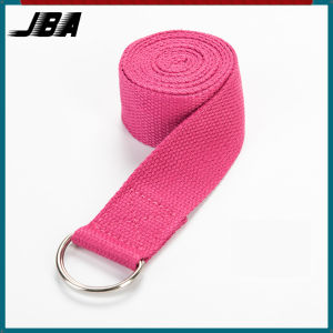 JBA Yoga Stretch Band Extra Long 3.2M D-Ring Cotton Low Elastic Yoga Strap For Women Sweat proof Anti-Slip
