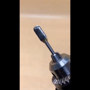 10 Pcs Carbide Tungsten Steel Grinding Head Double Grain Rotary File Milling Cutter Head Woodworking Grinding Head Root Carving Carving Knife