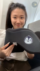 JASERIE® Multipurpose Travel Nap Pillow - Memory Foam Neck Pillow + Cover Bag 旅行飞行枕 Bantal Leher