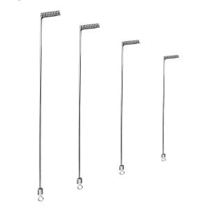 8Pcs L-Type Connector Fishing Tackle Barrel Swivel Snap Fishing Swivels Split Hook Wire String Hook Stainless Steel Tube