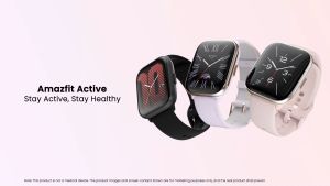 Amazfit Official Active 42mm Smartwatch 1.75\\\" HD AMOLED Display Ultra-long 14-day Battery Life Bluetooth Phone Calls & Music GPS 24h Health Monitoring 120+ Sports Mode Fitness Watch for Android and iOS