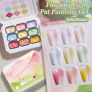 BORN PRETTY | BORN PRETTY 9 Colors Gradient Nail Painting Gel Bright Color Manicure Polish Nail Art Decoration DIY Nail Design Salon Nails