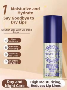 American Style Blue Tube Lip Oil Soothing Moisturizing Nourishing Lip Balm for Autumn And Winter Hydrating Lip Care