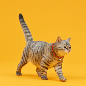 JXK Chinese Pastoral Cat Artificial Model Hand-Made Cute DRAGEN-Li Decoration Orange Tabby Cat Doll Doll Gift Gift