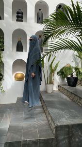 Ghina Abaya By Mahiza: Abaya Syari Anti UV & French Khimar Muslimah