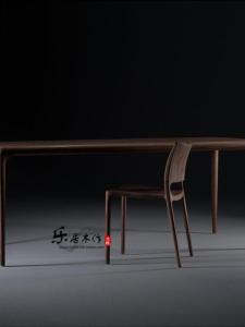 North American Black Walnut Wood Dining Table Luxury Rectangle Modern Simple Nordic Living Room Dinner Table Pure Solid Wood Home Use