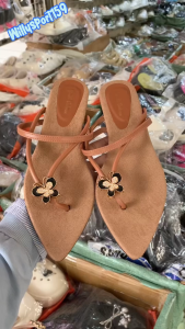 Sandal Jepit Wanita Terbaru Motif Bunga Strip Dua Anti Slip Fashion Nyaman Anti Slip