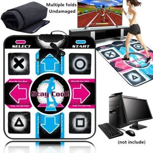 Non-Slip Dance Pad Dancing Mat PC USB Dancing Mat Compatible for PC AV Video Game