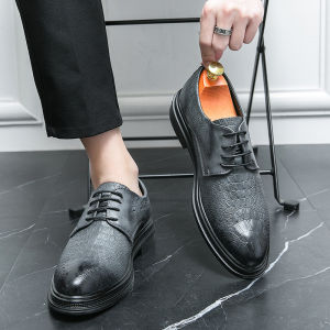 NUDANLAI | Crocodile Pattern Business Shoes Spring British Style