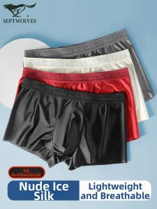 SEPTWOLVES | Cool Silk Shiny Thin Briefs for Men